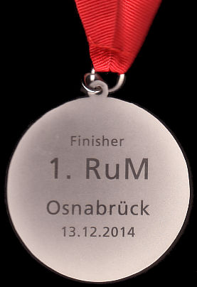 1. Rubbenbruchsee Marathon (RuM) - Finisher Medaille